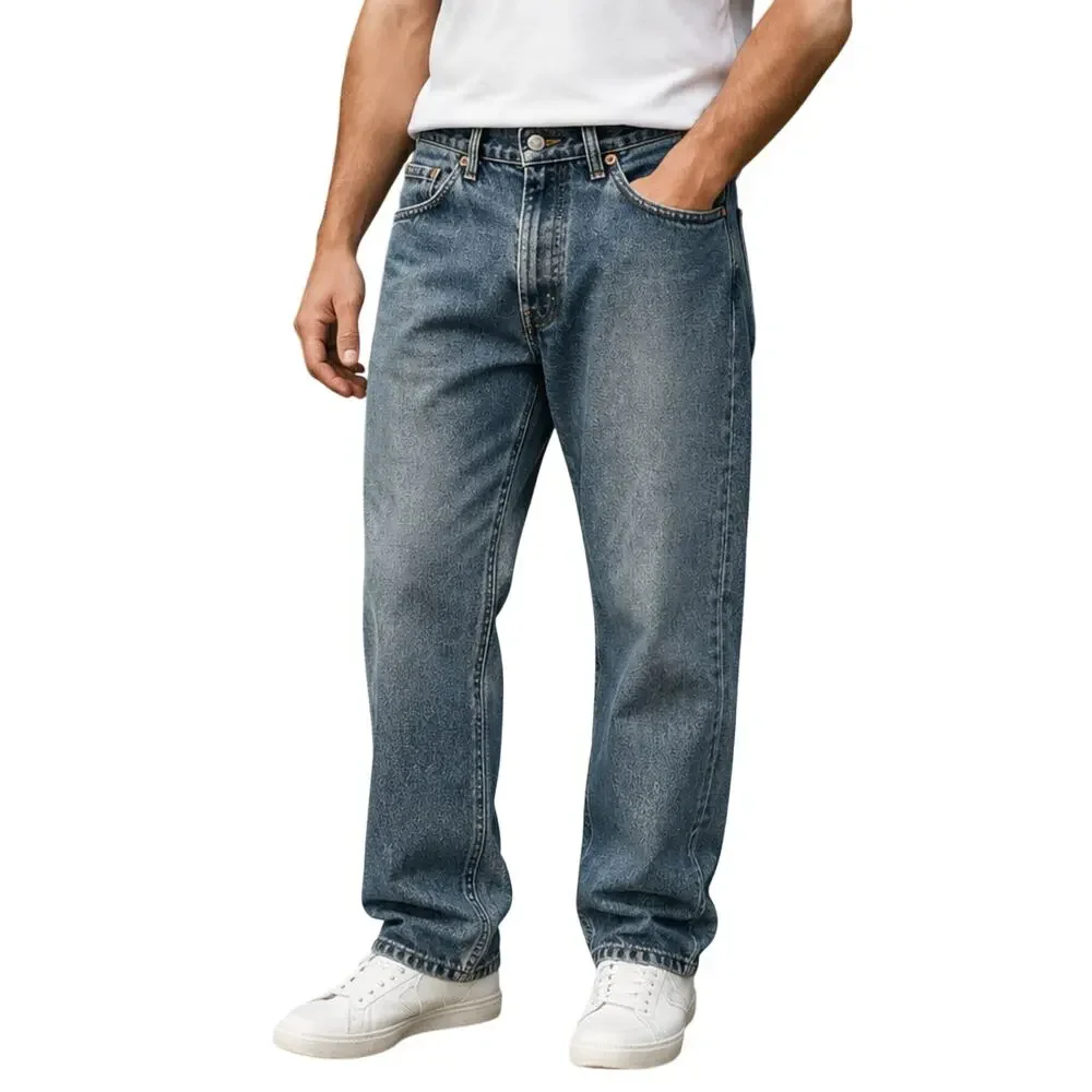 Levis 550 Mens Size 32x30 Blue Denim Medium Wash Straight Made USA Vintage 1990s